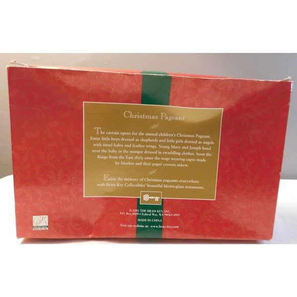 The Brass Keys Inc. "Christmas Pageant Collection" Glass Ornaments 4.5"  2001 - Picture 3 of 8